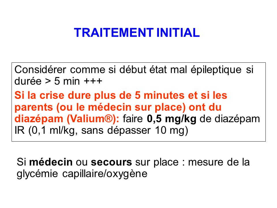 Pour epilepsie valium crise